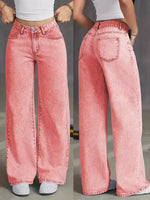 Sweet And Spicy Style High Waist Straight Jeans - Sweet And Spicy Style High Waist Straight Jeans 7
