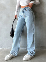 Sweet And Spicy Style High Waist Straight Jeans - Sweet And Spicy Style High Waist Straight Jeans 3