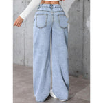 Sweet And Spicy Style High Waist Straight Jeans - Sweet And Spicy Style High Waist Straight Jeans 2